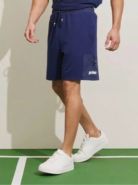 New Prince Men's Navy Athletic Shorts size L